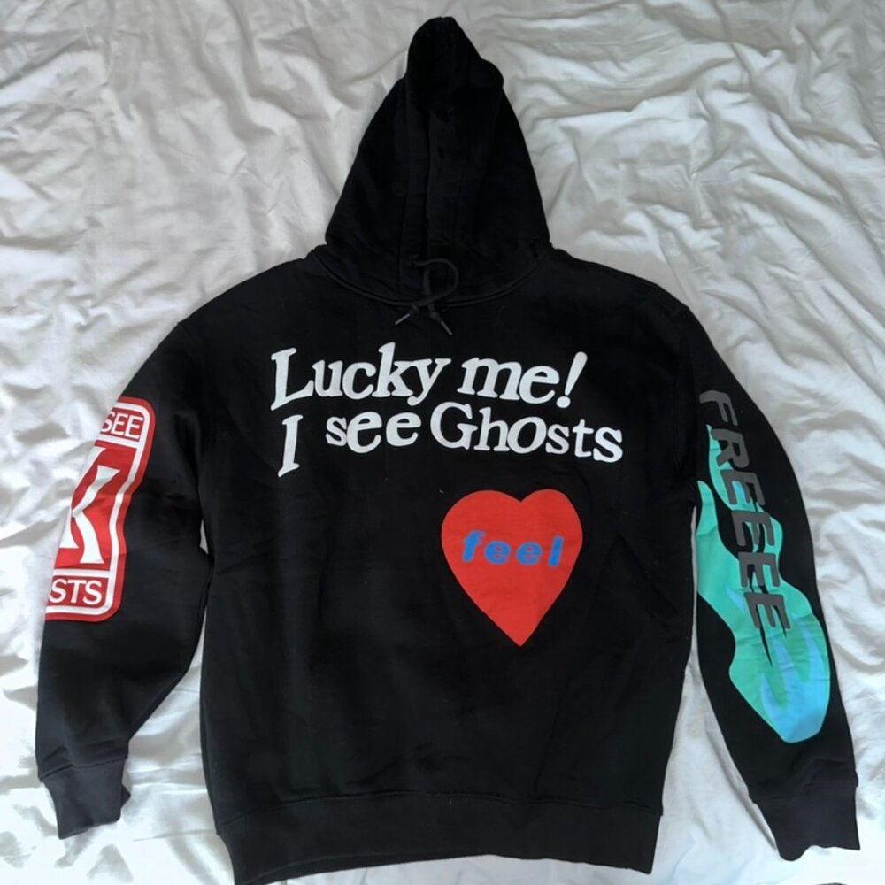 Kids See Ghosts Kanye West Kid Cudi Camp Flog Gnaw Hoodie Large